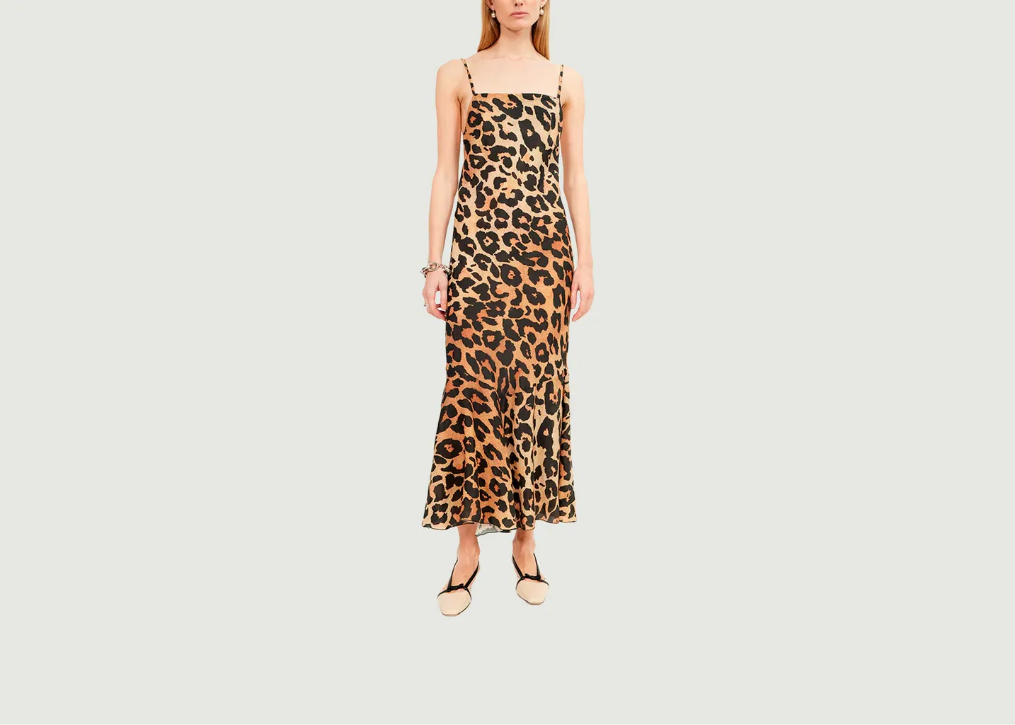 Robe Longue Imprimée Fauve Musier