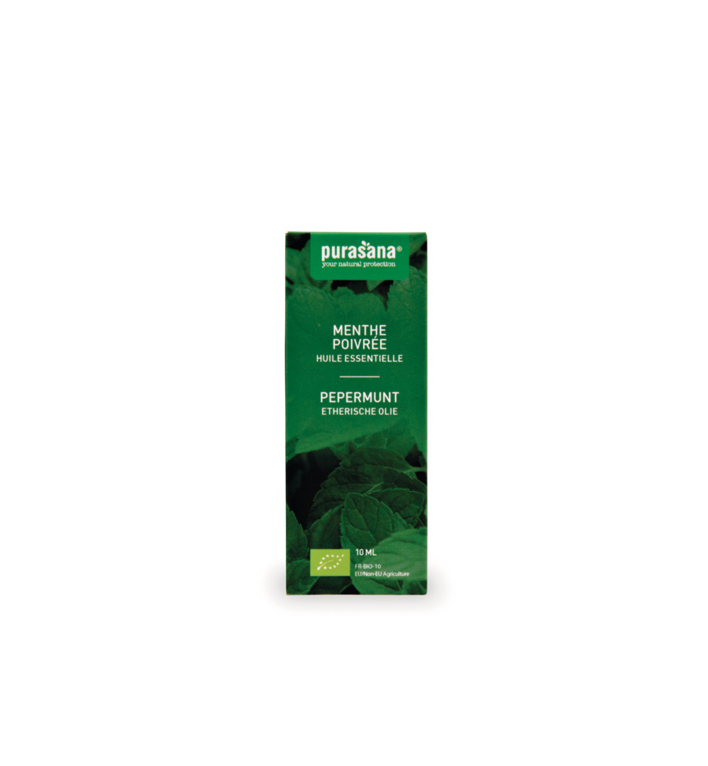 Purasana Pepermunt olie bio (10 ml)