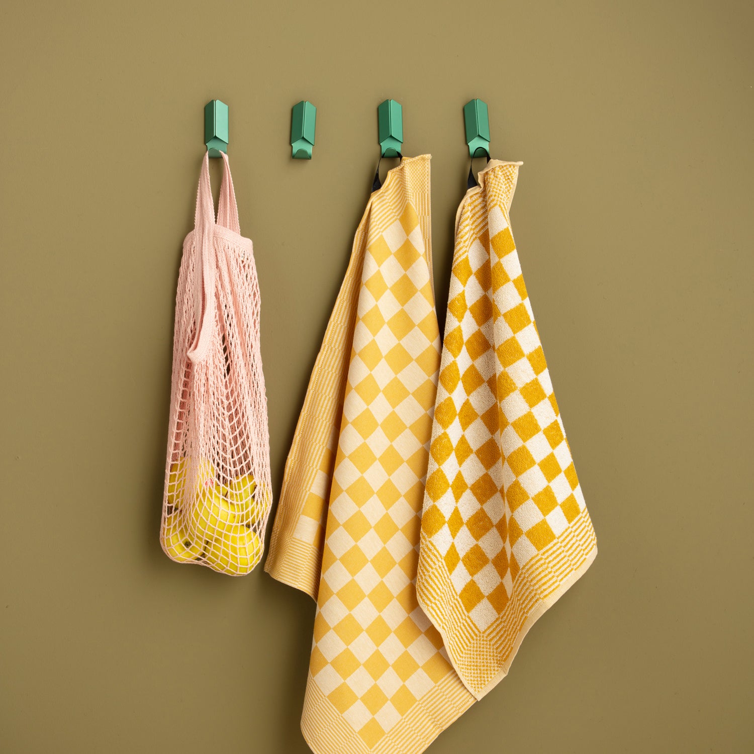 DDDDD theedoek Barbeque - 60x65cm - Ochre - 6 stuks