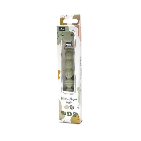 Attache sucette en silicone Vert - LORELLI