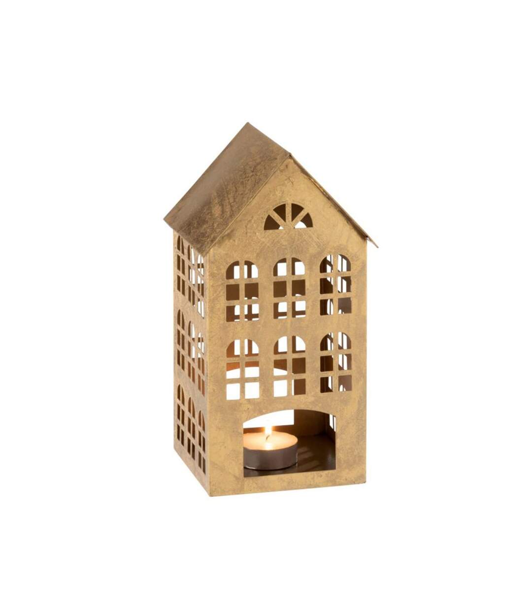 Paris Prix - Bougeoir En Métal maison Kappa 32cm Or