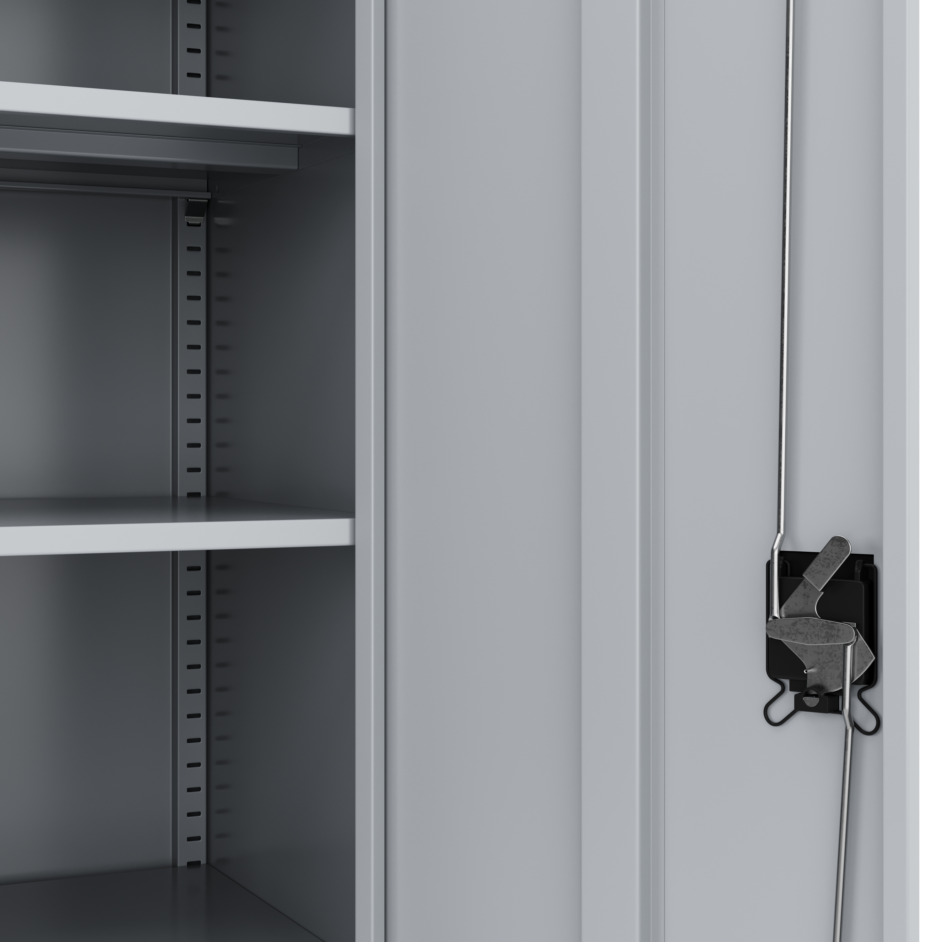 Aktenschrank mit 4 Böden 90 x 140 cm grau