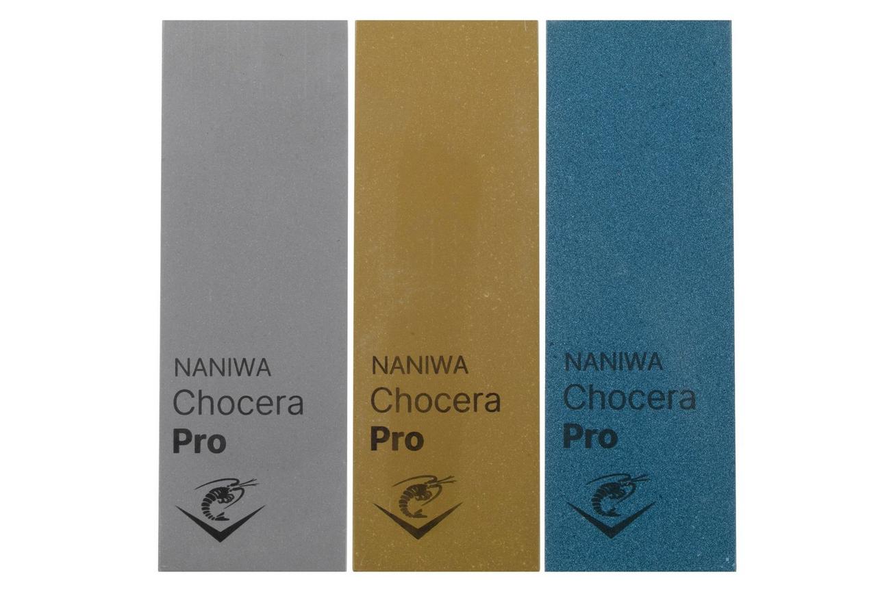 Naniwa Chocera Pro Stone slijppakket, korrel 600, 2000 en 5000.