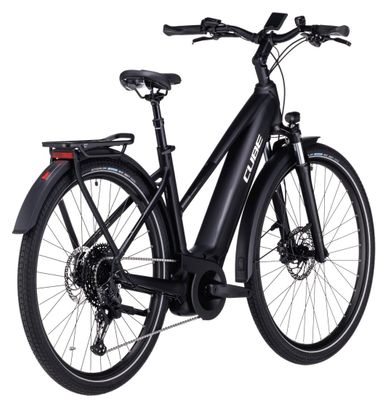 VTC Électrique Cube Touring Hybrid Pro 625 Trapeze Shimano Deore 11V 625 Wh 700 mm Noir 2024