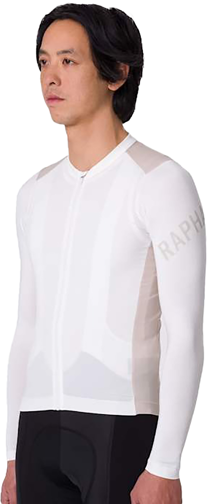 Pro Team Long Sleeve Lightweight Jersey Herre White Alyssum/Silver Gray