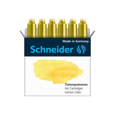 Schneider - 6 Cartouches d'encre pastel - citron