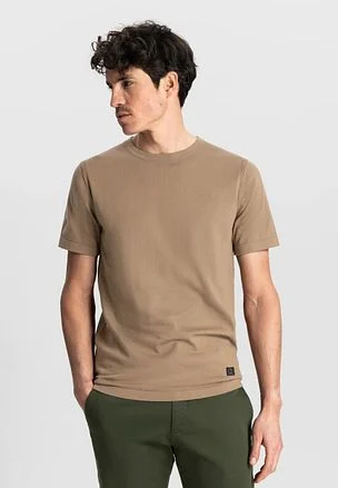 Dstrezzed Knitted T-shirt Bruin 420024-262 kopen