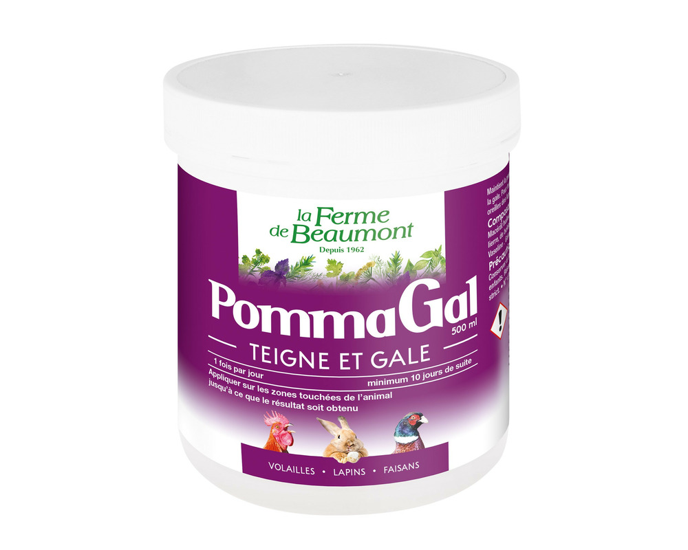 Pommagal 500 ml • pommade contre la gale des poules et lapins • soin naturel pour soigner vos animaux
