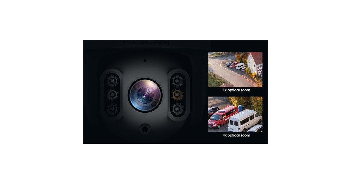 FoscamSD8P, 4K/8MP Dual-Band WiFi PTZ beveiligingscamera  (Zwart)