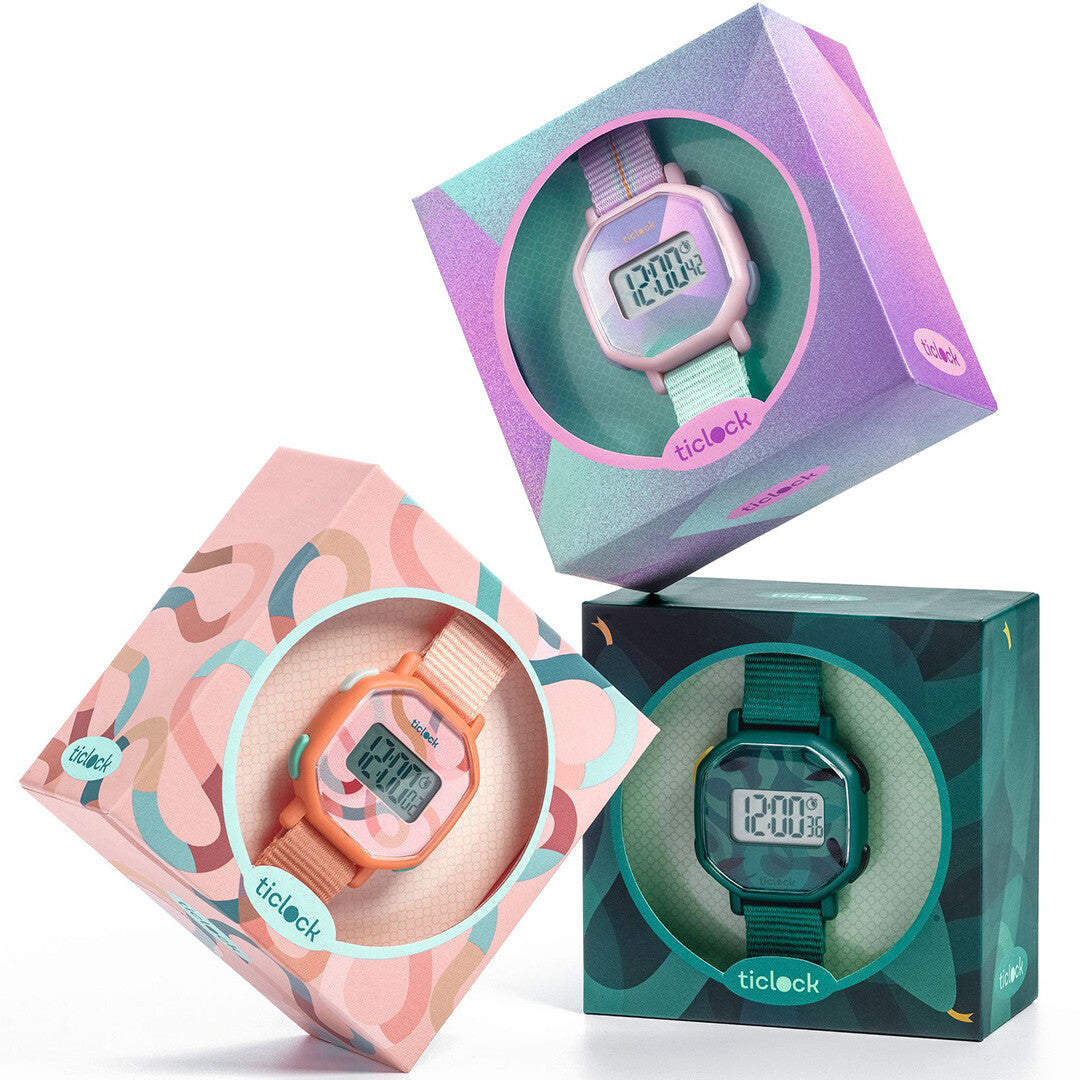 Djeco digitaal kinderhorloge green snakes