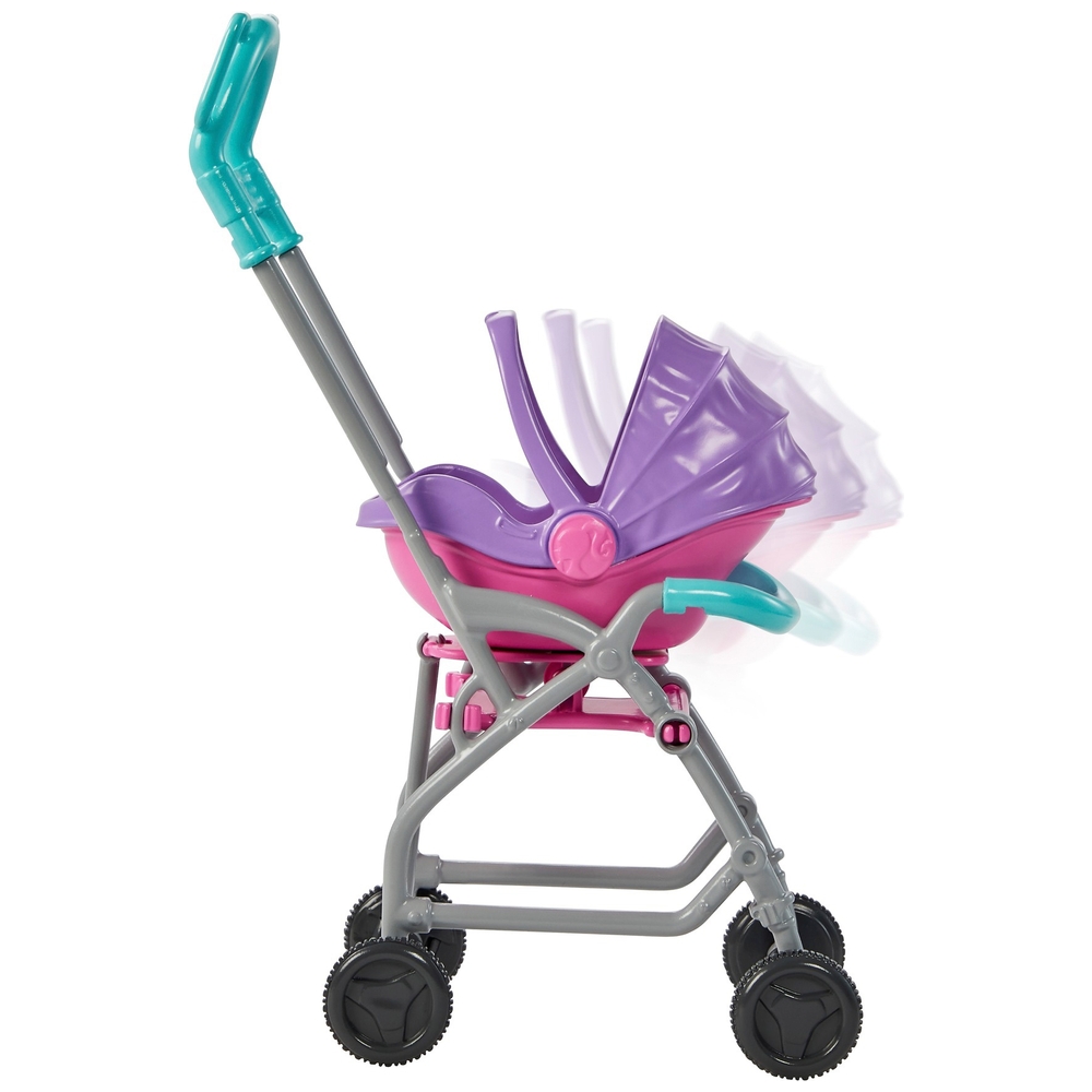 Barbie Skipper Babysitter-Kinderwagen und 2 Puppen Spielset