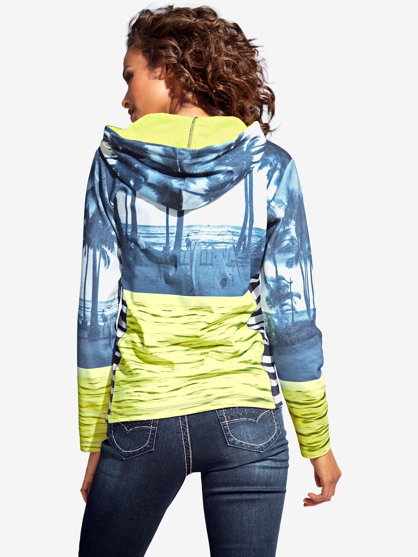 Veste légère capuche et glissière double sens
