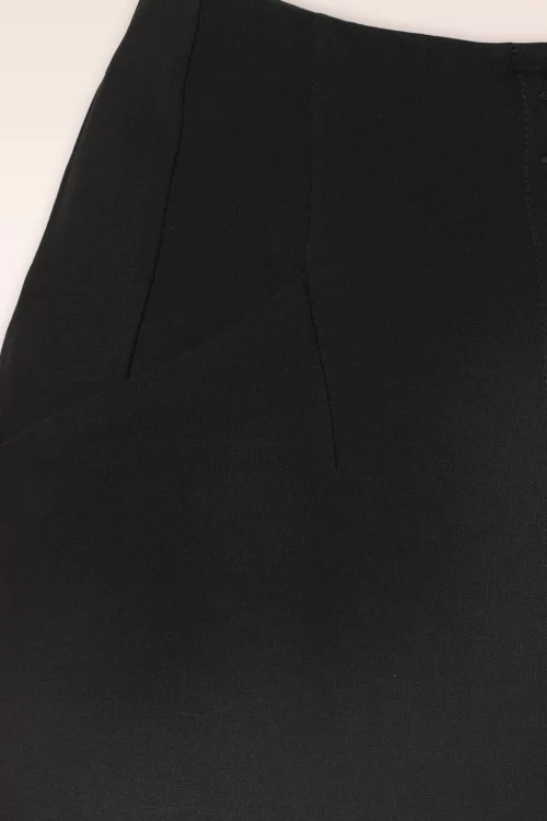 Surkana Emilia pantalon met hoge taille in zwart