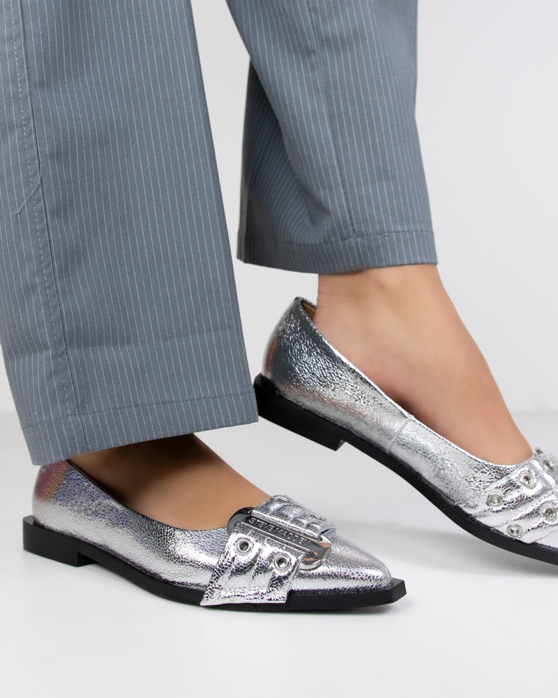 Steve Madden Grail Ballerinas & instappers  - zilver