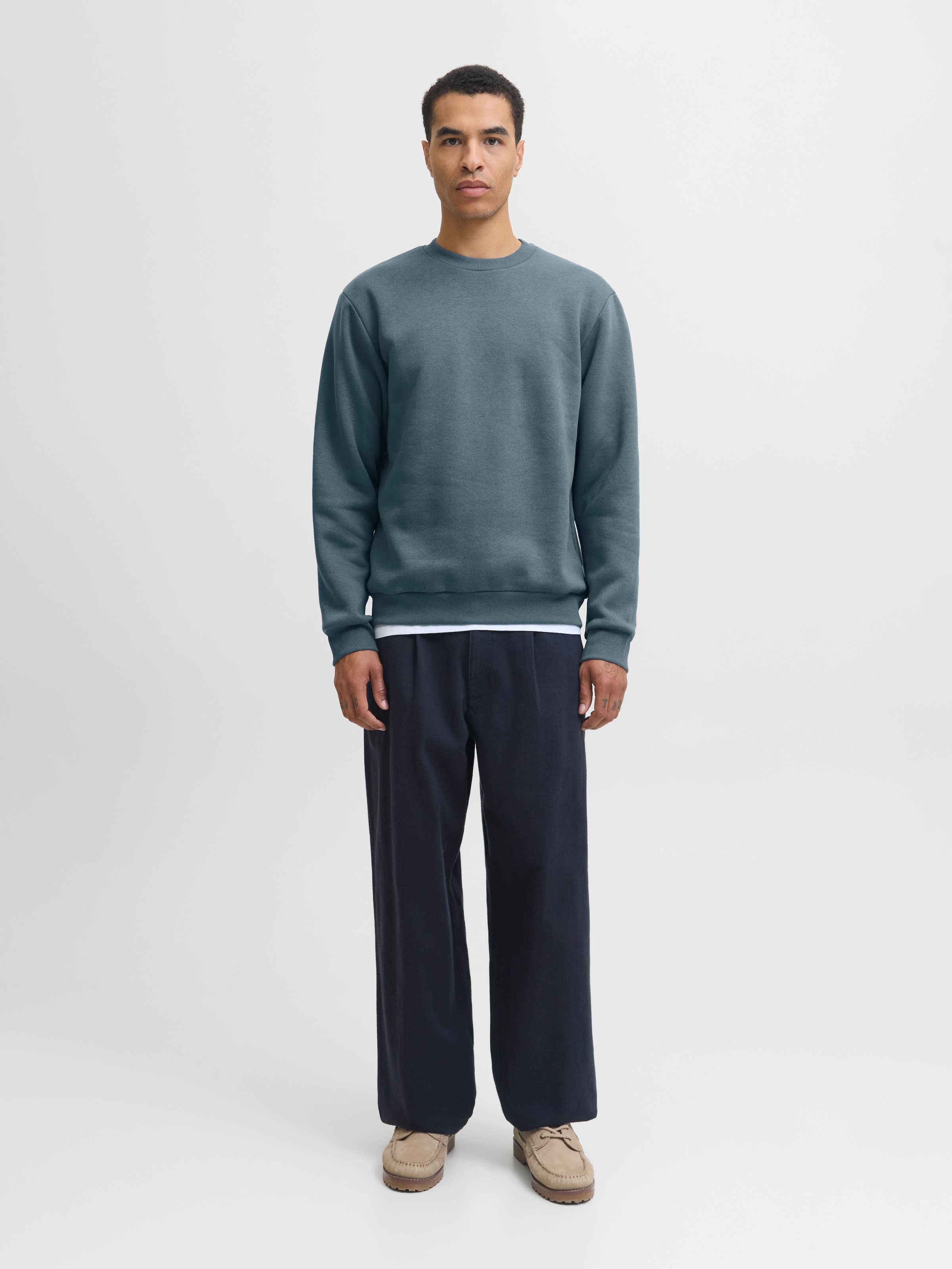 Jack & Jones Sweatshirt »JJEBRADLEY  mit Rippbündchen für Alltag und Freizeit«, mit Rippbündchen