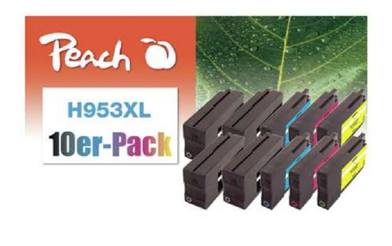 Tinte HP No 953XL 4x BK,2x C, 2x M, 2x Y<br>Druckerpatronen: 4 x Schwarz, 2 x Cyan, 2x Magenta, 2x Gelb