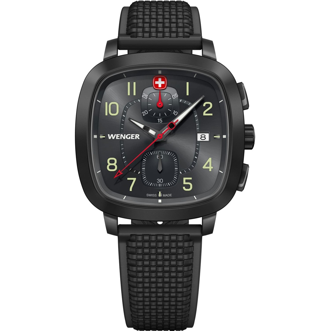 Wenger Vintage Sport Chrono Ø 39.5mm Schwarz
