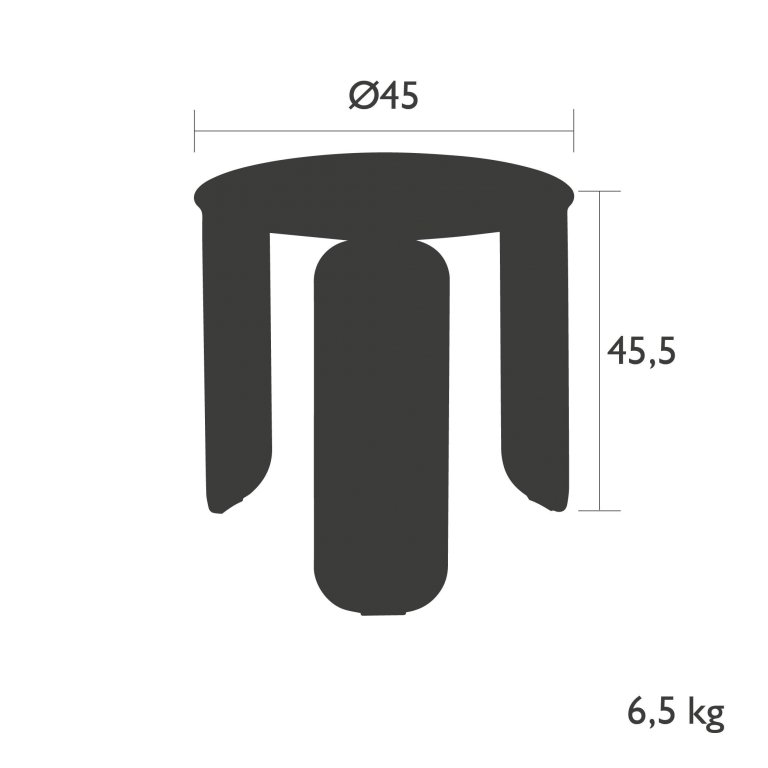 Fermob Bebop bijzettafel Ø 45cm Nutmeg