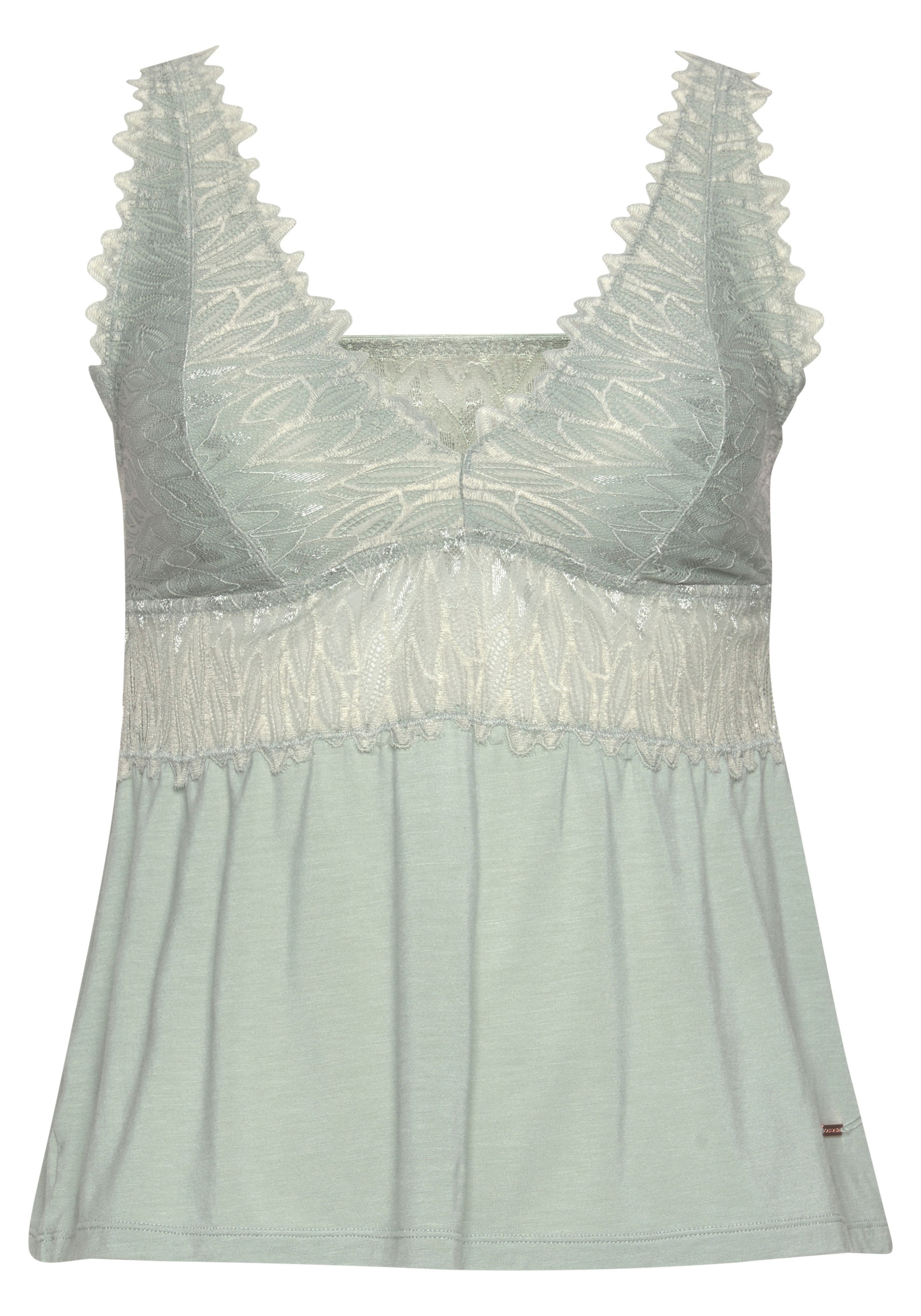 LASCANA Spitzentop , mit  Spitzendetails