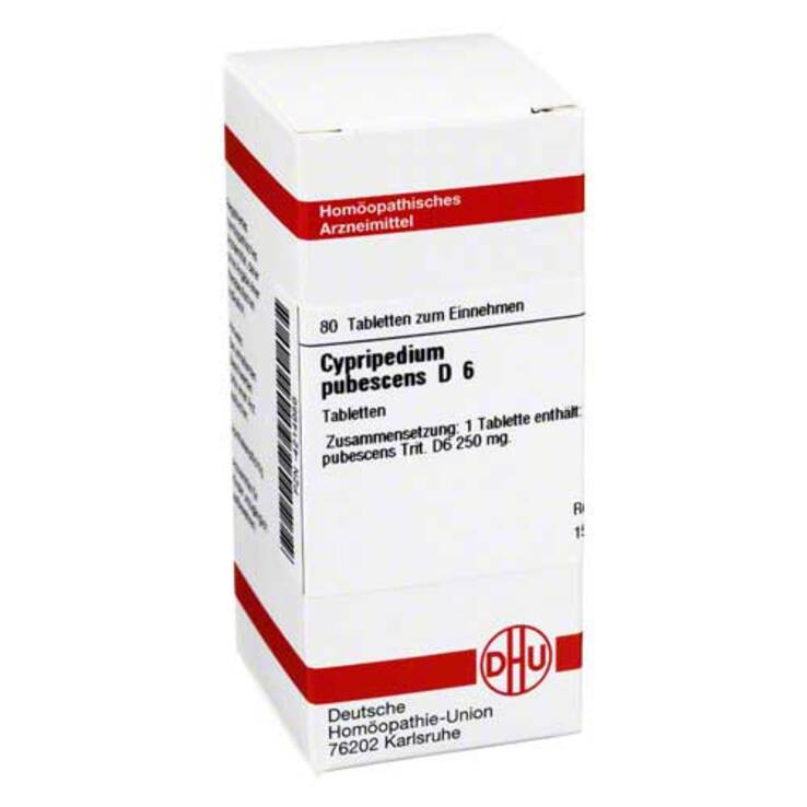 DHU Cypripedium pubescens D 6 Tabletten, 80 St