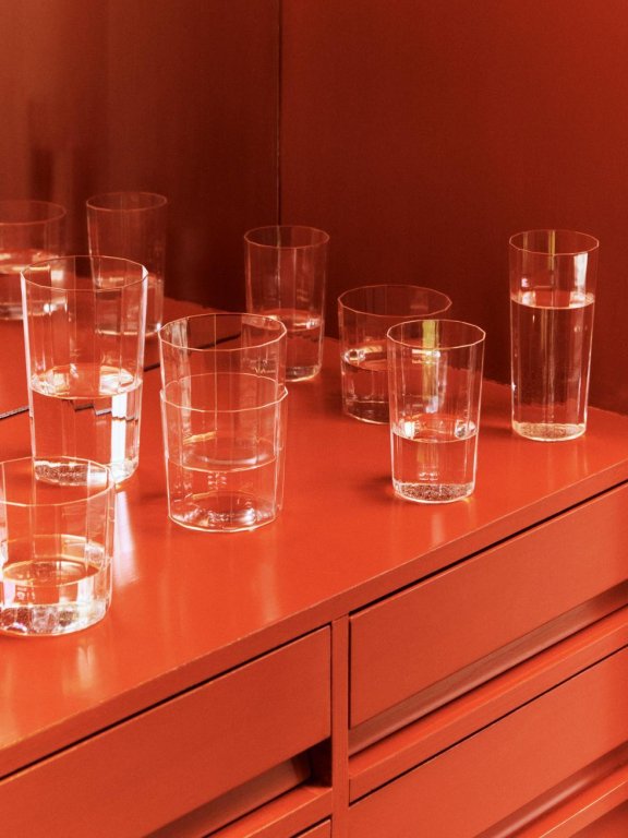 Hay Angle glas Tall set van 4