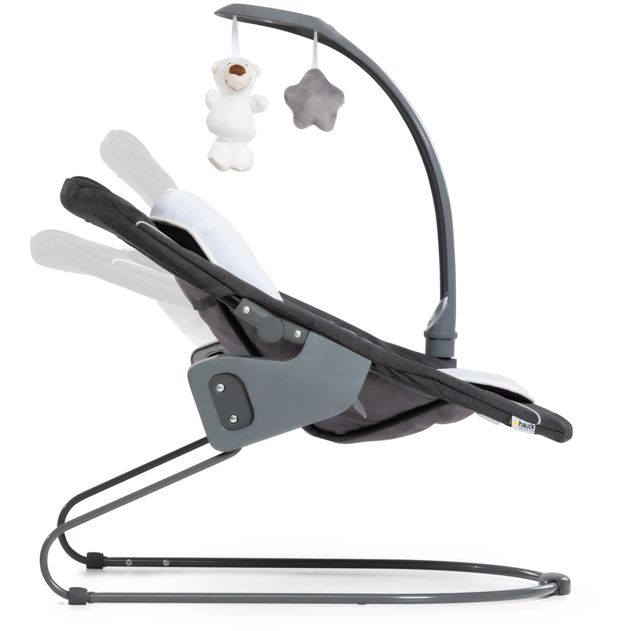 hauck Babyaufsatz Alpha Bouncer 2in1 Deluxe Melange Grey