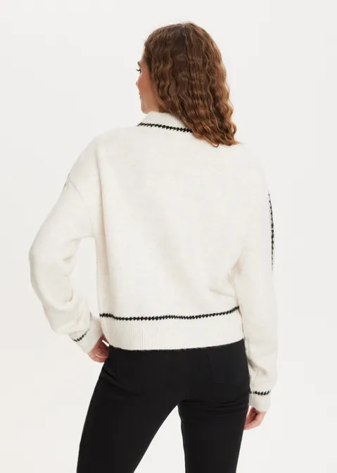 Trui met details off-white (WTO.MEL)