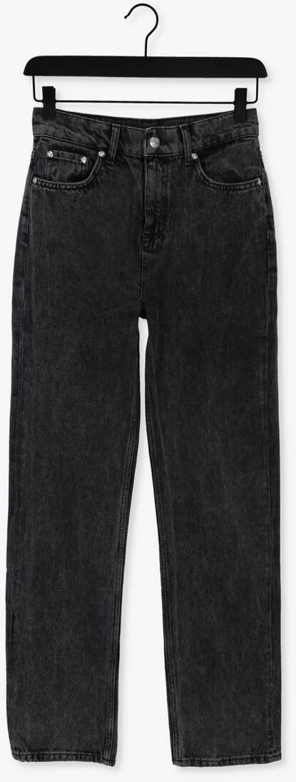 COLOURFUL REBEL zwarte colourful rebel straight leg jeans jones mid rise straight leg denim pants