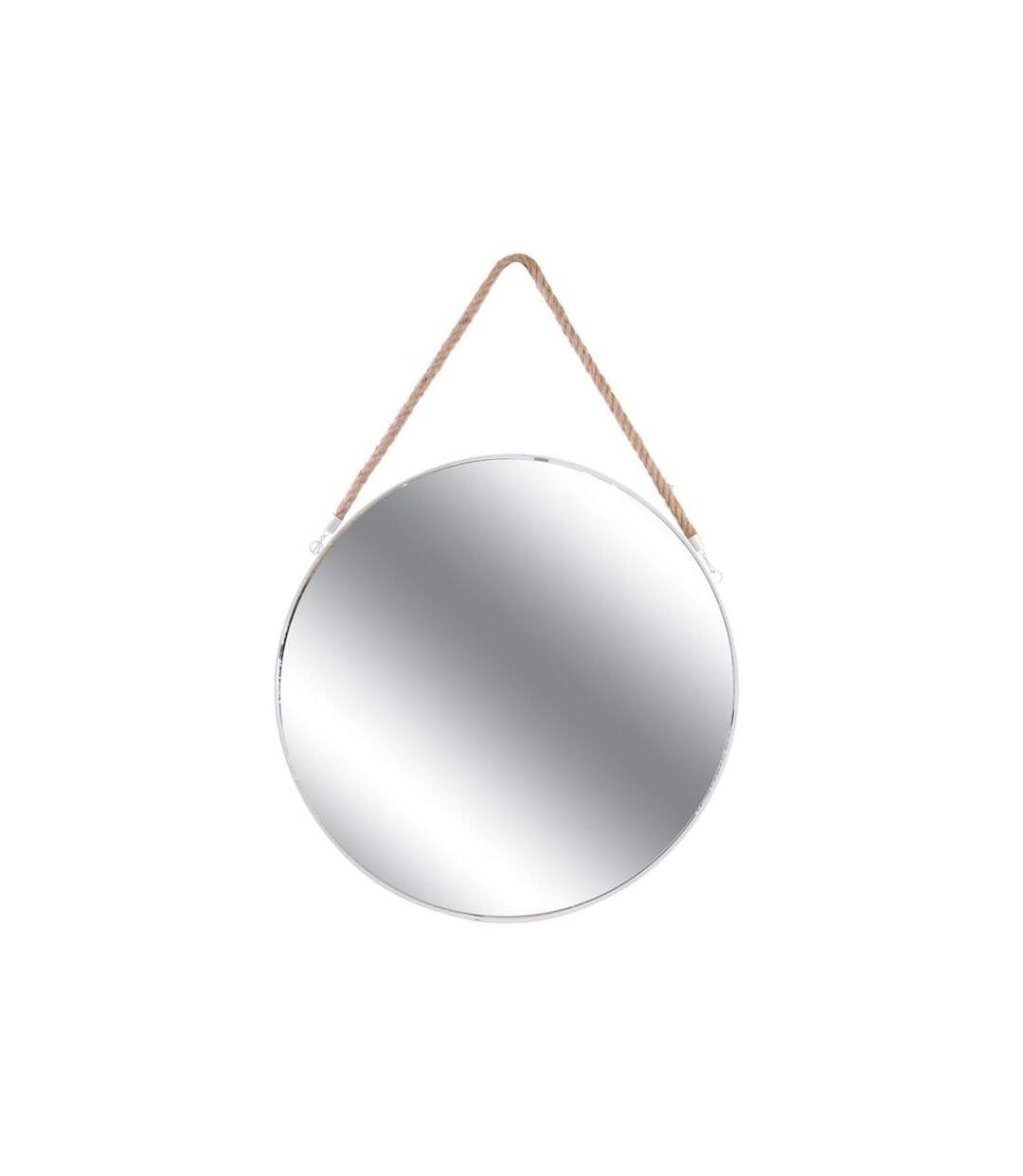 Paris Prix - Miroir Mural Avec Anse jonc 50cm Blanc