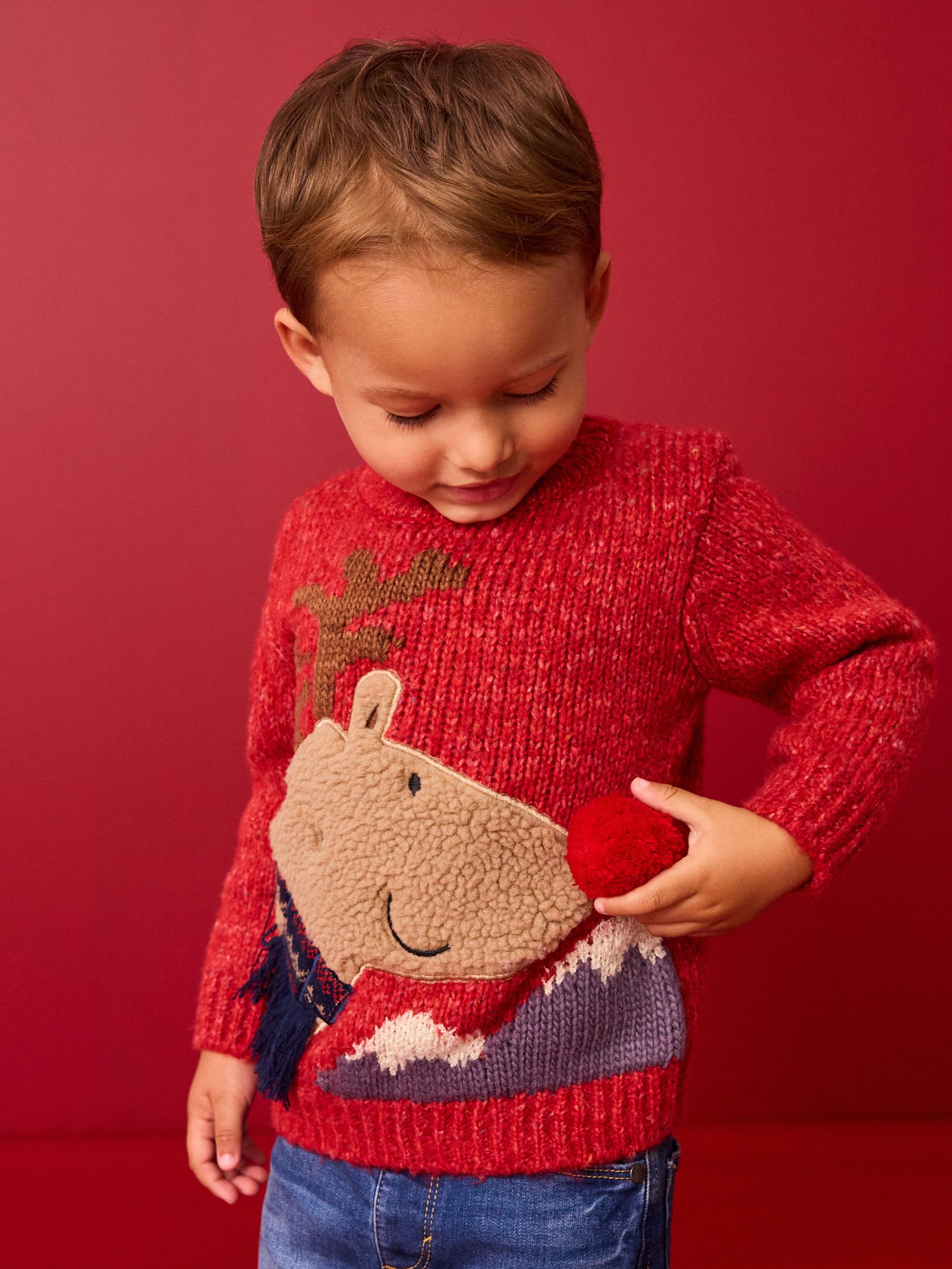 Rood rendier - Kersttrui (3 mnd-7 jr)