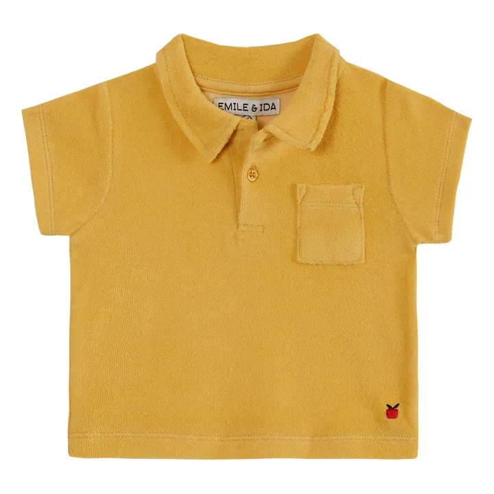 Emile et Ida Polo Eponge Uni | Jaune