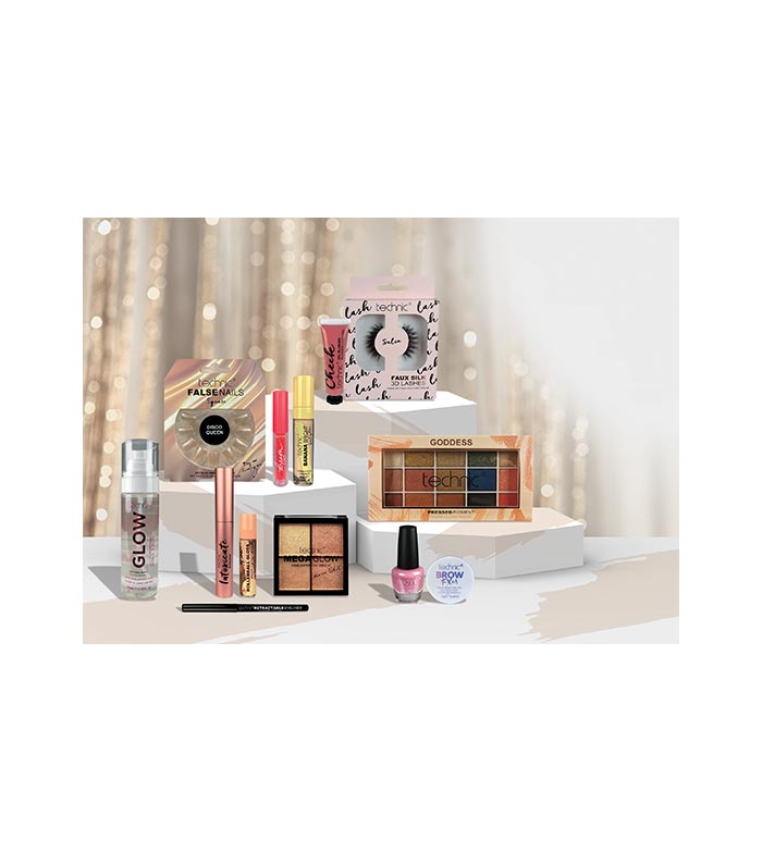 Technic Cosmetics - Conjunto de maquiagem Showstopper Box The Ultimate Make Up Collection