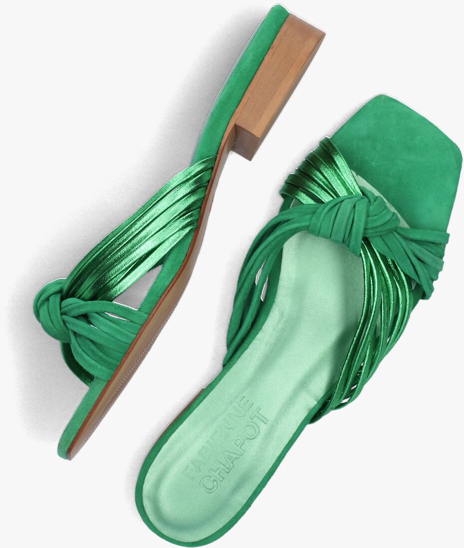FABIENNE CHAPOT groene fabienne chapot slippers momo sandal
