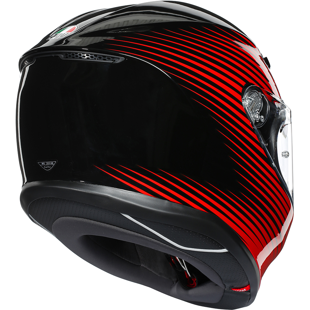 AGV - Casque K6 Rush Rouge / Noir