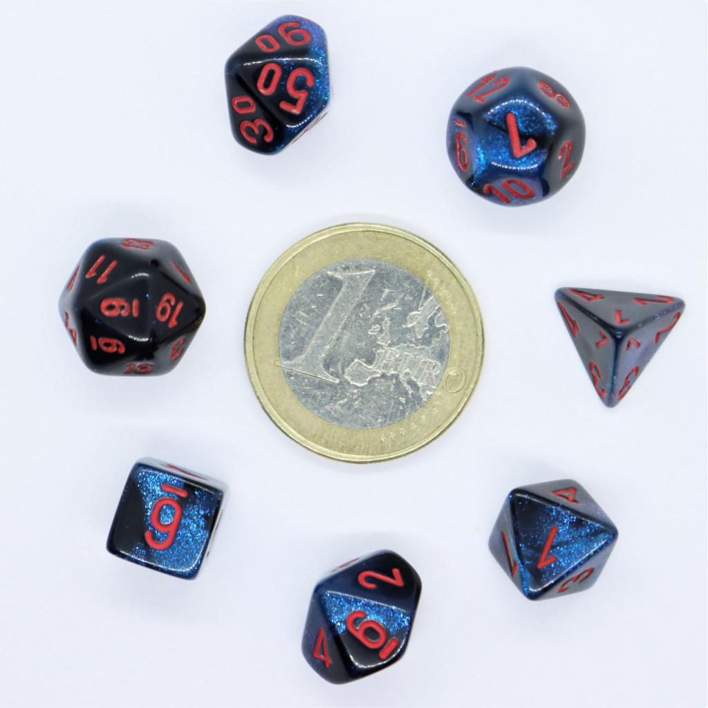 Set de 7 Mini Dés JDR Chessex : Gemini