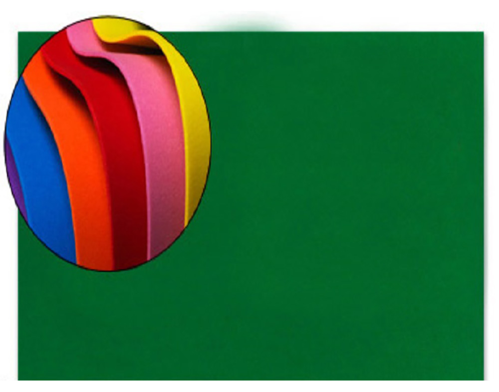 GOMA EVA MOOSGUMMI LIDERPAPEL VERDE ESCURO 50X70CM 1.5MM