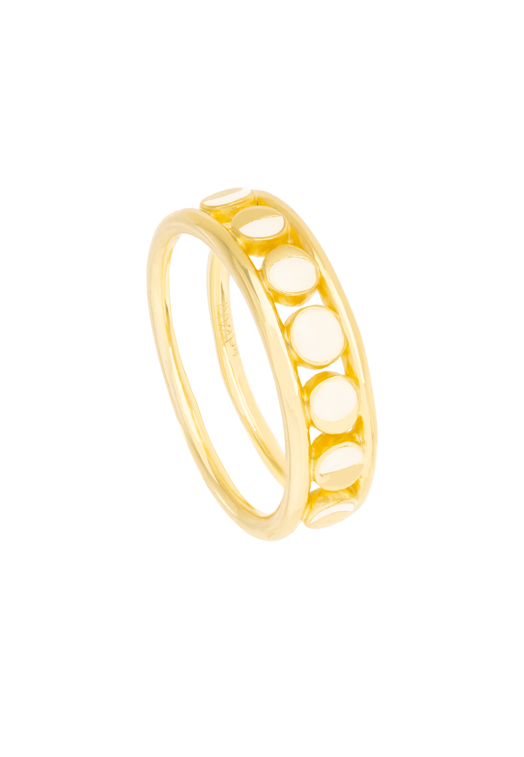 MOON CIRCULATION - Bague lunaire | Doré