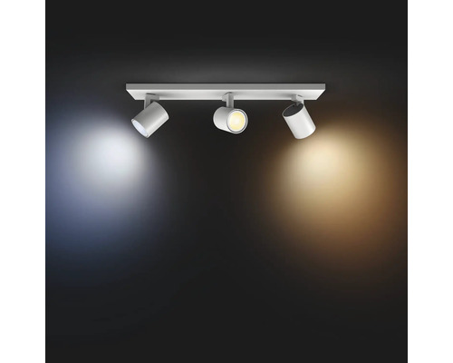 Philips Hue Spot 3-lichts 4,2W 400 lm 2200-6500K wit