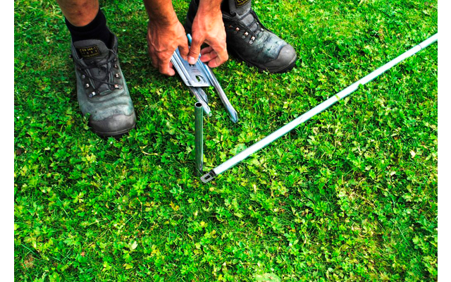 Walker Dreiteiliger Windschutz mit Alu Stangen
