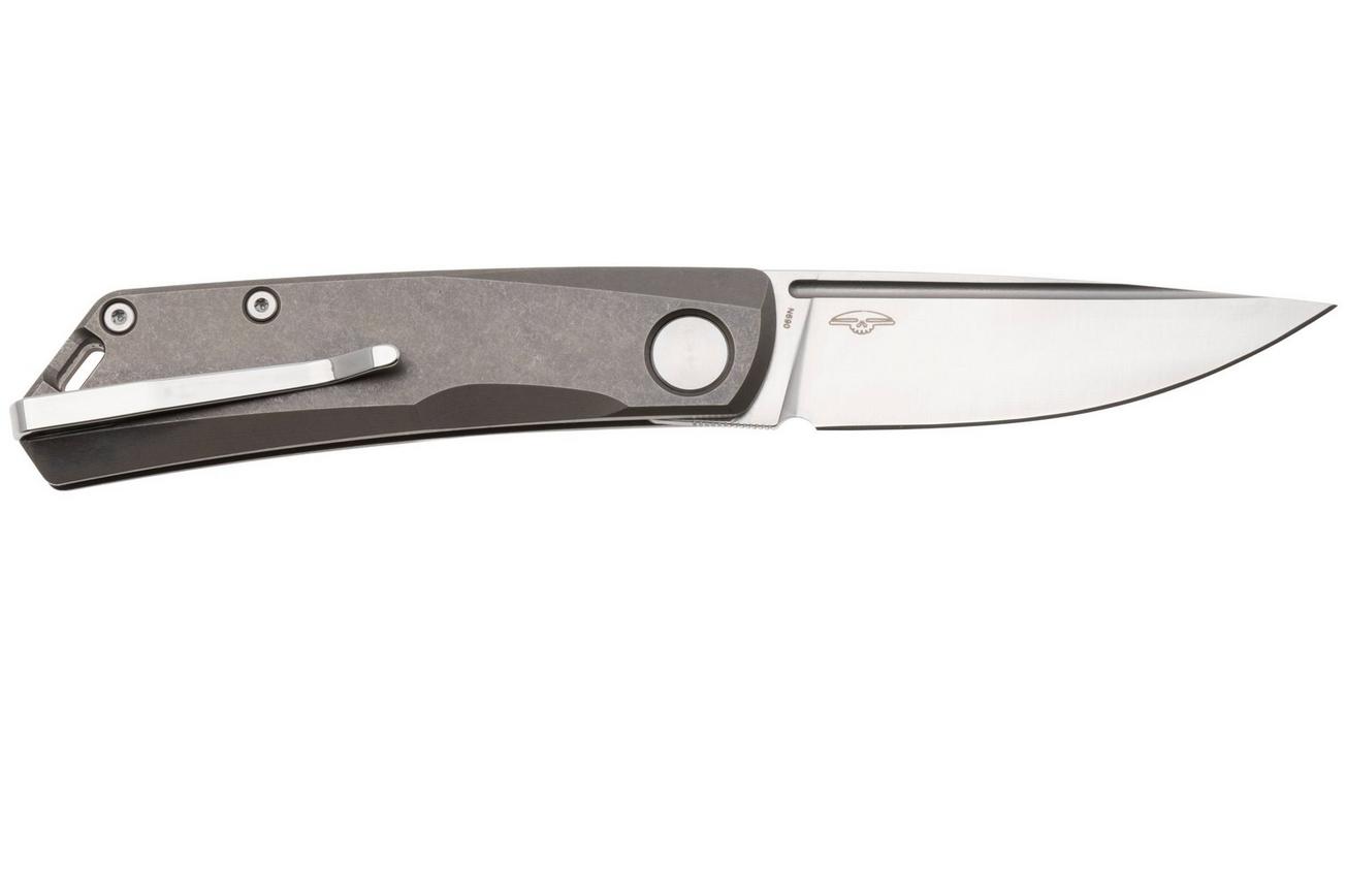 Real Steel Luna TS 7001TS02 Satin N690, Bronze Monochrome Titanium, zakmes, Jakub Wieczorkiewicz design