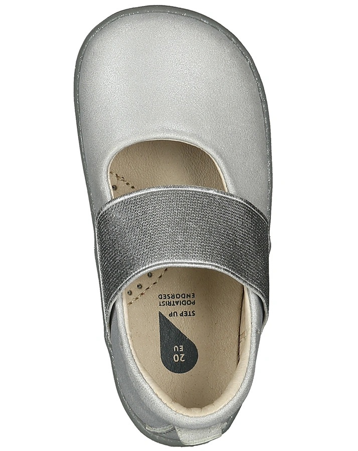 Lauflernballerinas DEMI in mattsilber