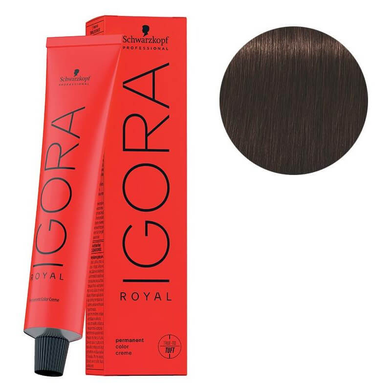 Coloration Igora Royal 4-68 châtain moyen marron rouge 60ML