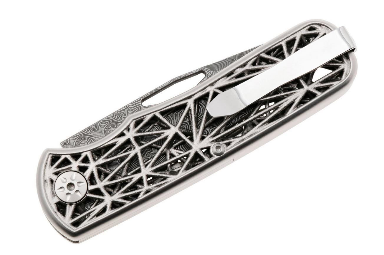 Maserin 504/D Nexus Small Roses Damascus, Steel 3D Printed, Limited Edition zakmes