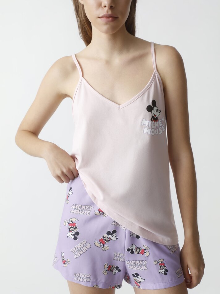 Conjunto de pijama Mickey Mouse ©DS - Rosa Lilás