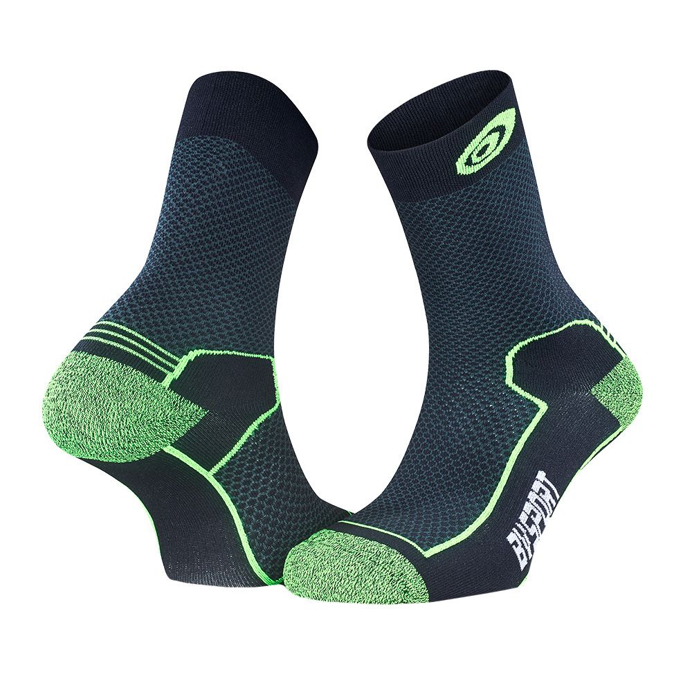 BV Sport DOUBLE POLYAMIDE EVO - Chaussettes noir/vert