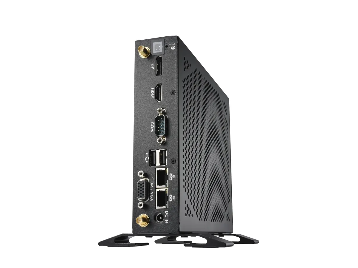Shuttle XPC slim DS50U - Barebone - Slim-PC LGA1700 sokkel - 1 x Celeron 7305 - RAM 0 GB - UHD Graphics - Gigabit Ethernet, 2.5 Gigabit Ethernet - sort