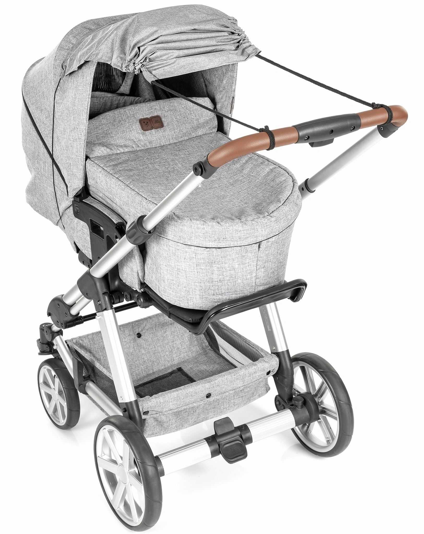 Sonnensegel SHINE SAFE in grau-melange