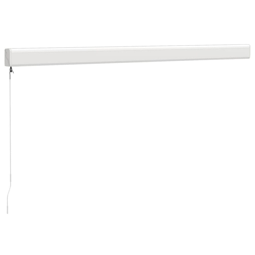 Auvent rétractable bleu et blanc 3,5x2,5 m tissu et aluminium