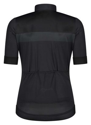 Maillot Manches Courtes Velo Rogelli Prime - Femme - Noir/Gris