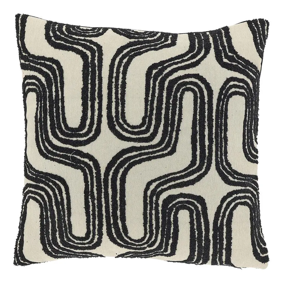 Unique Living - Sierkussen Jorina 45x45cm - Black